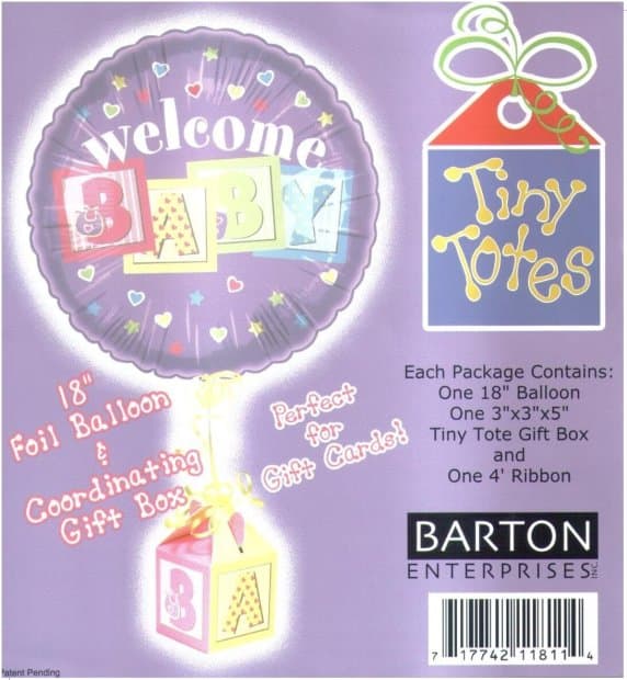 Welcome Baby Tiny Totes Mylar Balloon Singapore